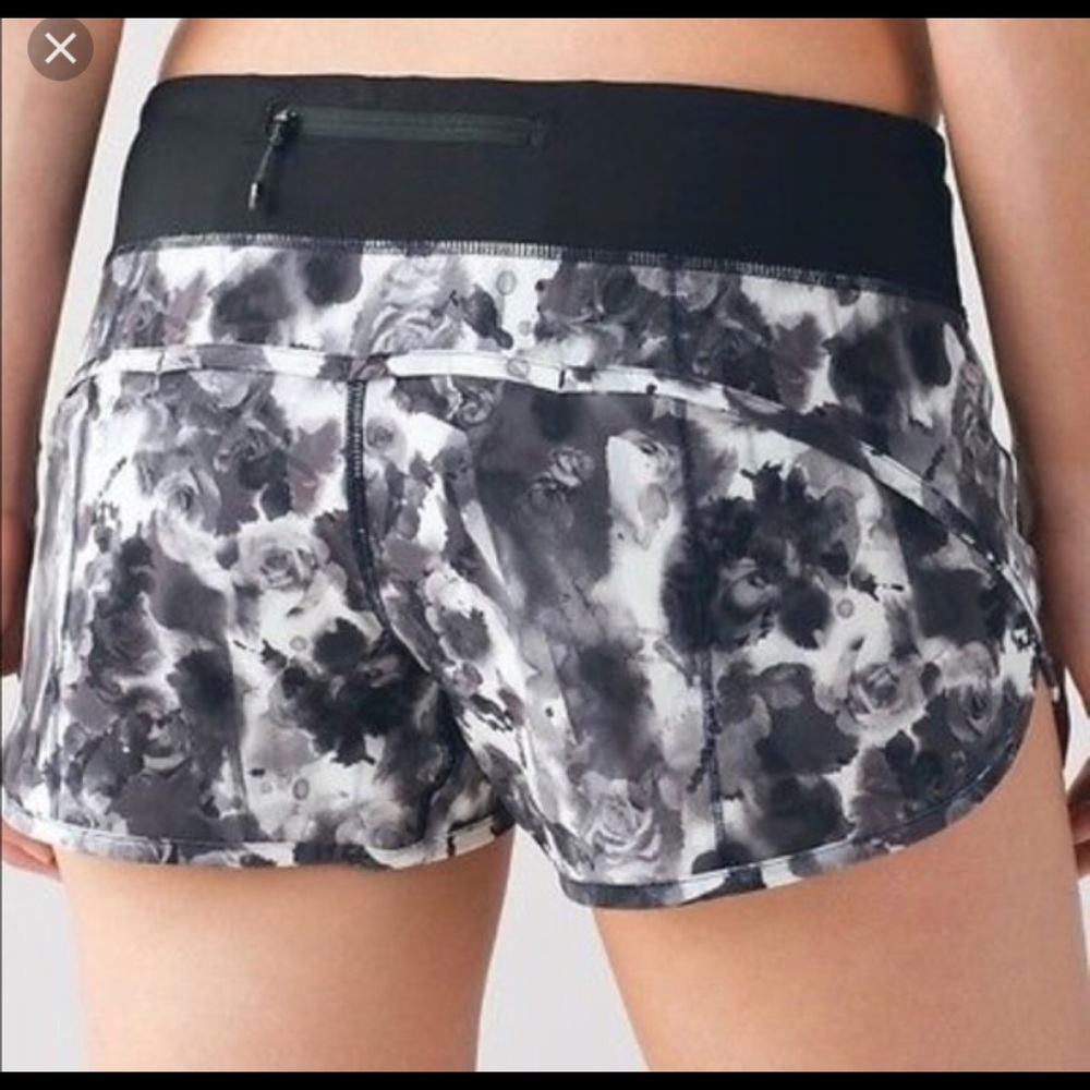 Rare Lululemon Floral Print Speed Shorts